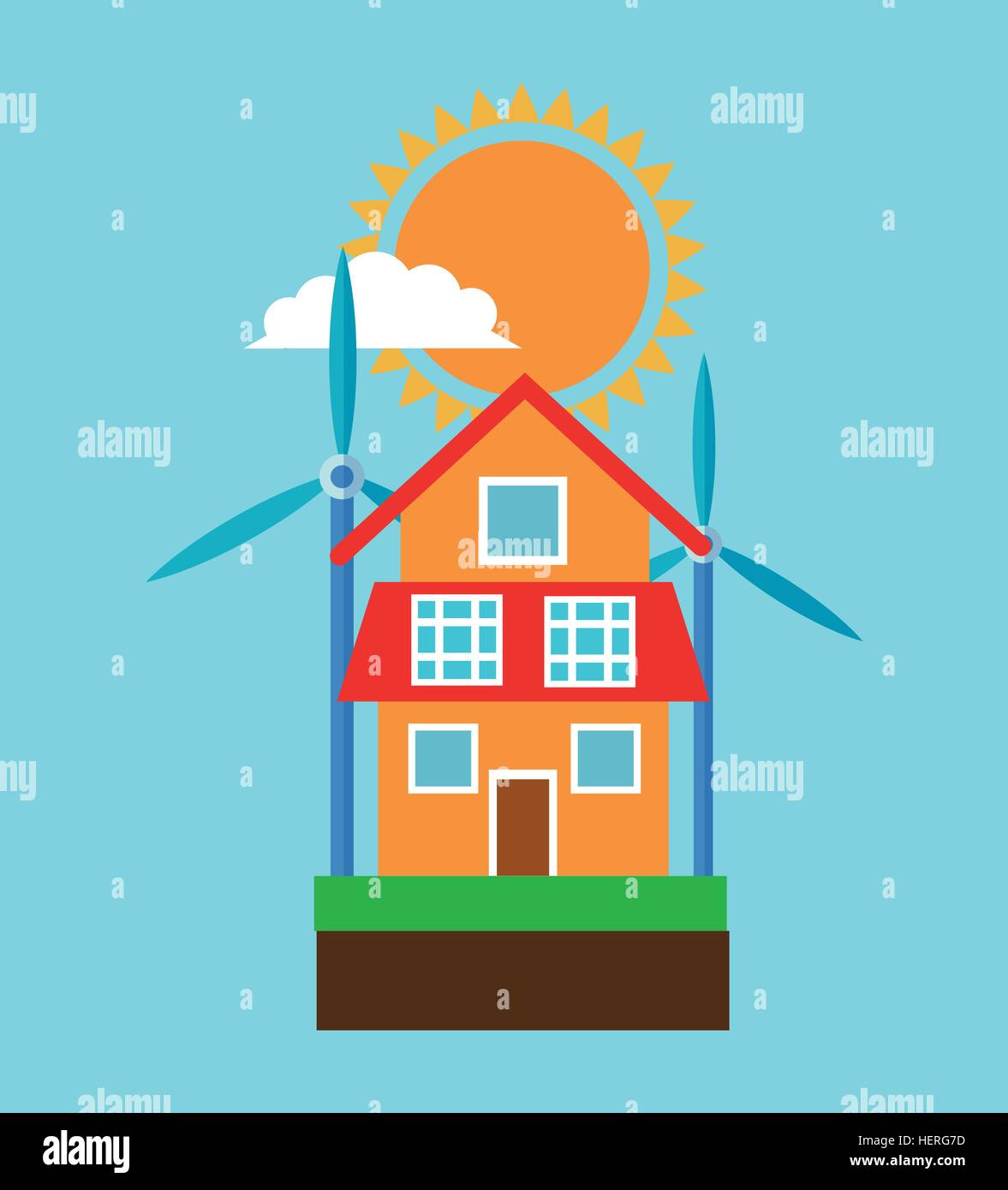 House and ecology concept design Stock Vector Image & Art - Alamy