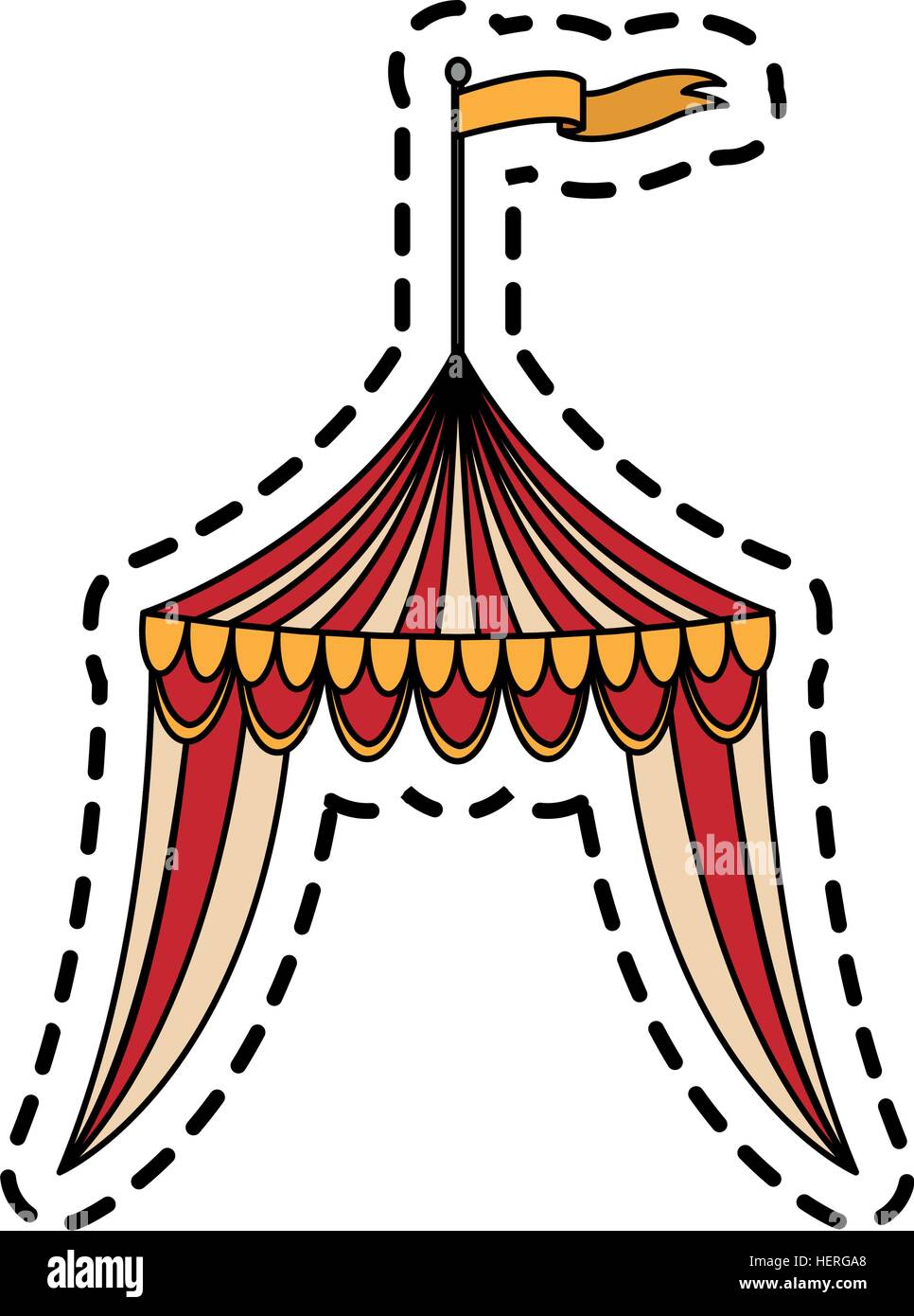 Isolated circus tent design Stock Vector Image & Art - Alamy