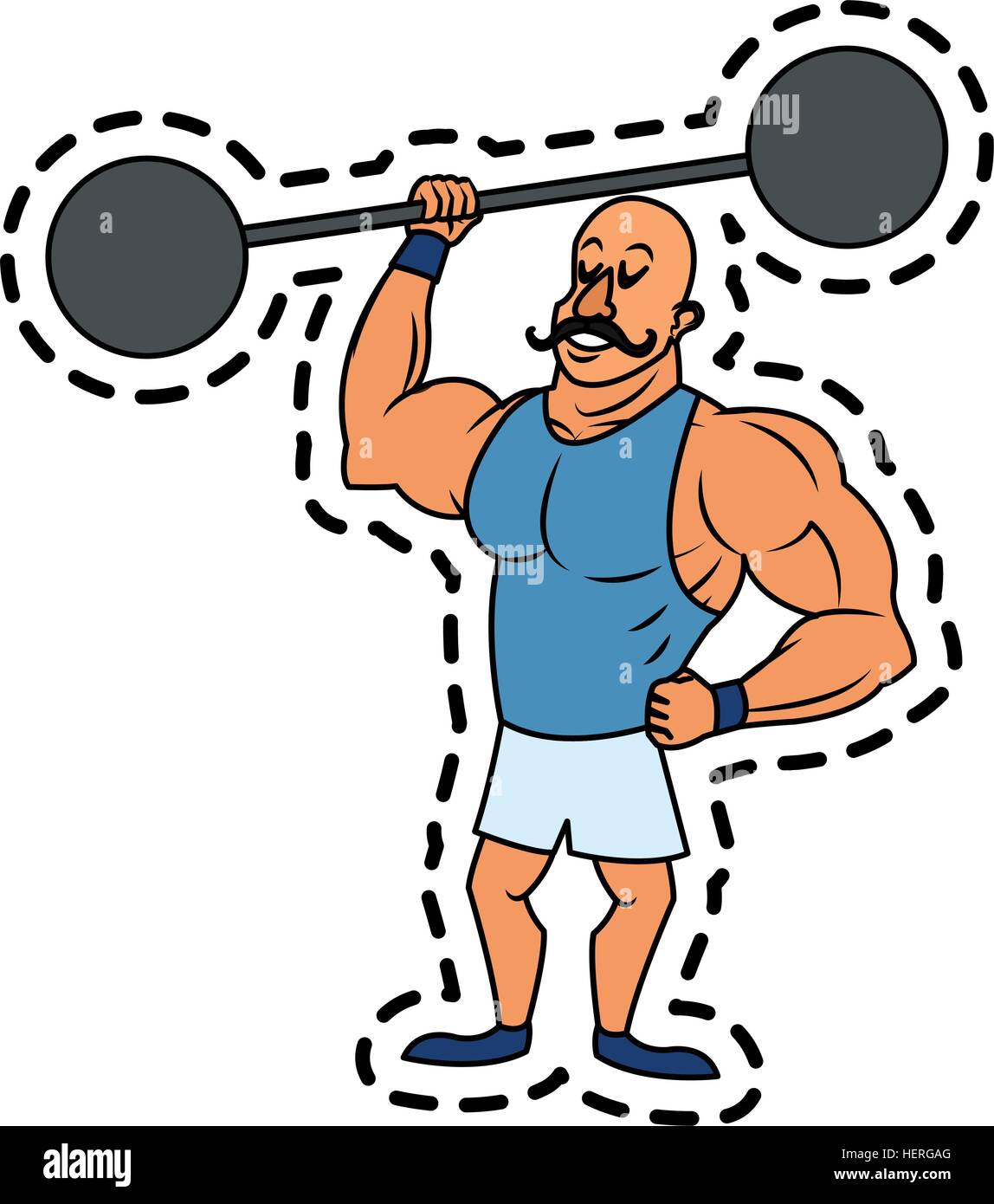 Isolated circus strength man design Stock Vector Image & Art - Alamy