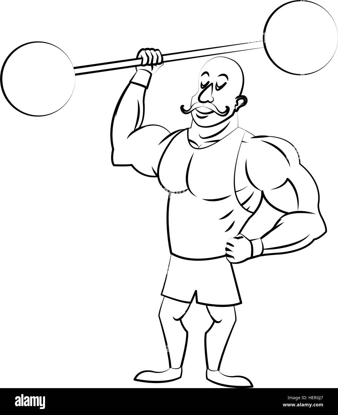 Isolated circus strength man design Stock Vector Image & Art - Alamy