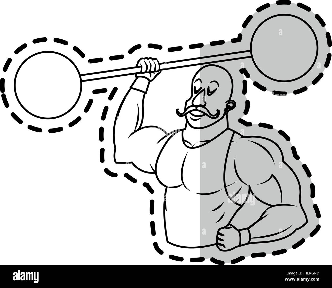 Isolated circus strength man design Stock Vector Image & Art - Alamy