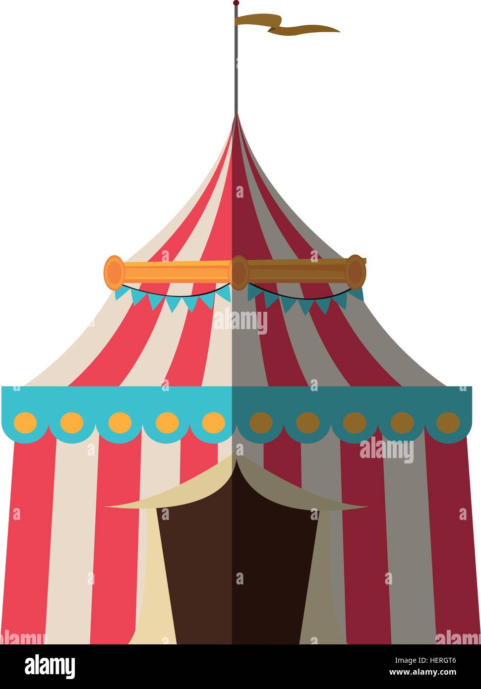 Isolated carnival tent design Stock Vector Image & Art - Alamy