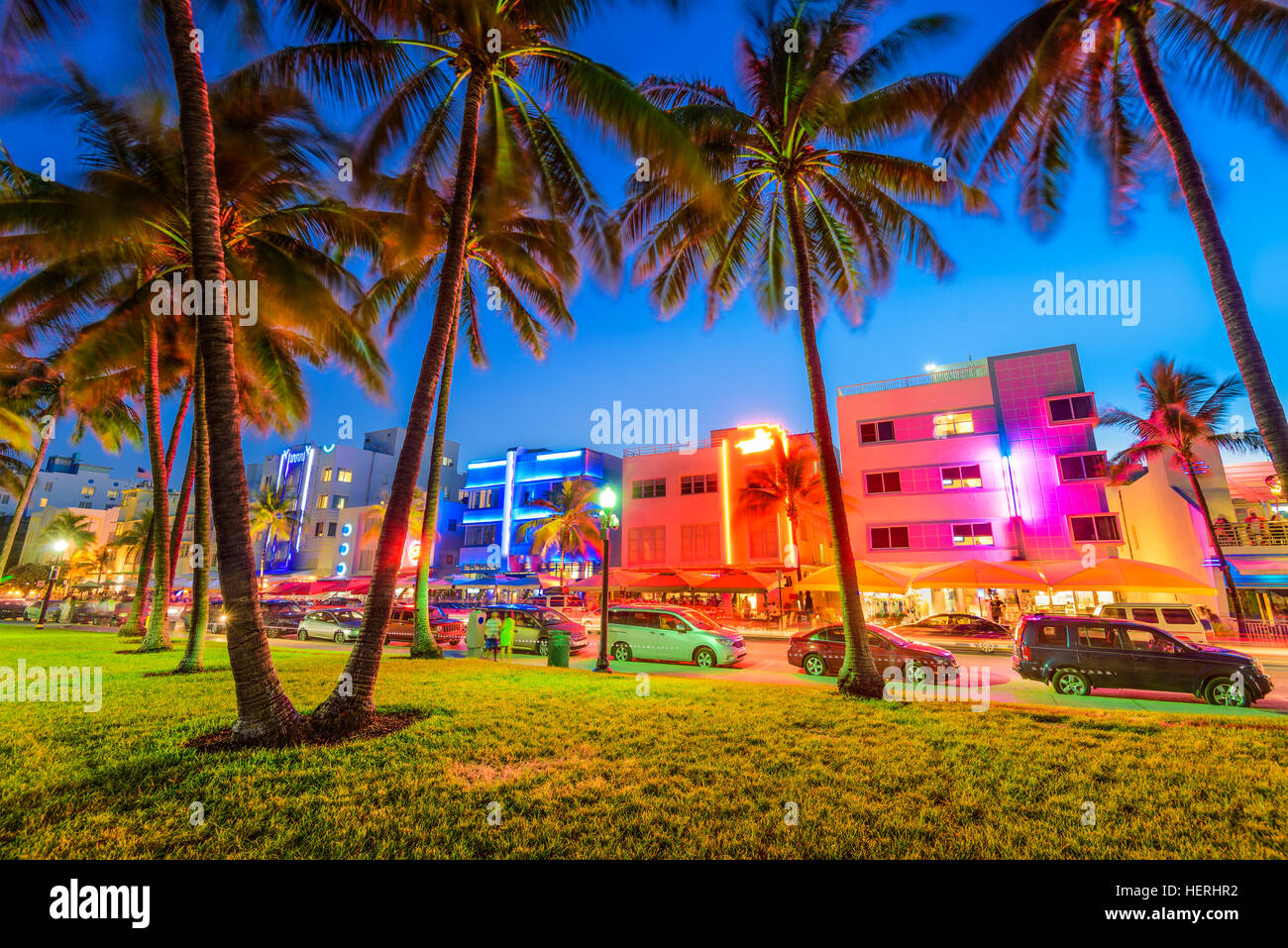 South beach miami strip night hires stock photography and images Alamy