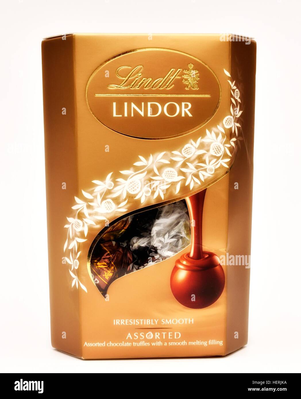 A box of Lindt Lindor assorted chocolates Stock Photo Alamy