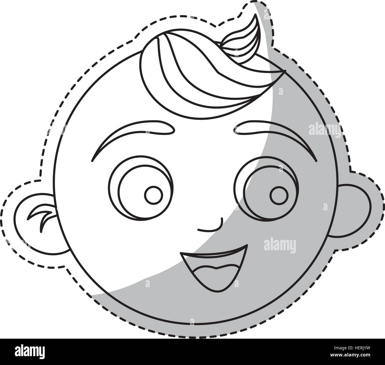 happy baby face icon image Stock Vector Image & Art - Alamy