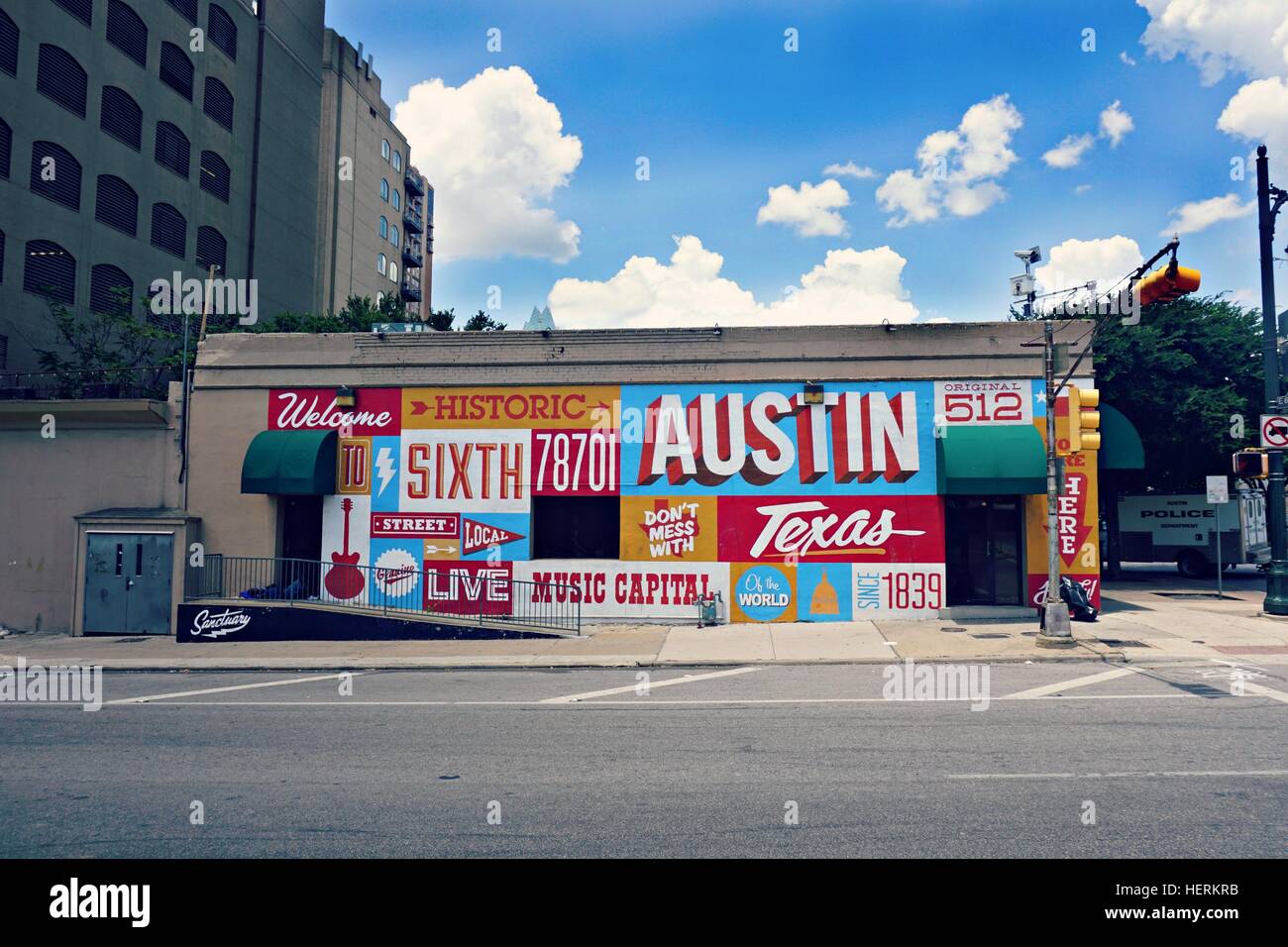 to Austin sign Stock Photo Alamy