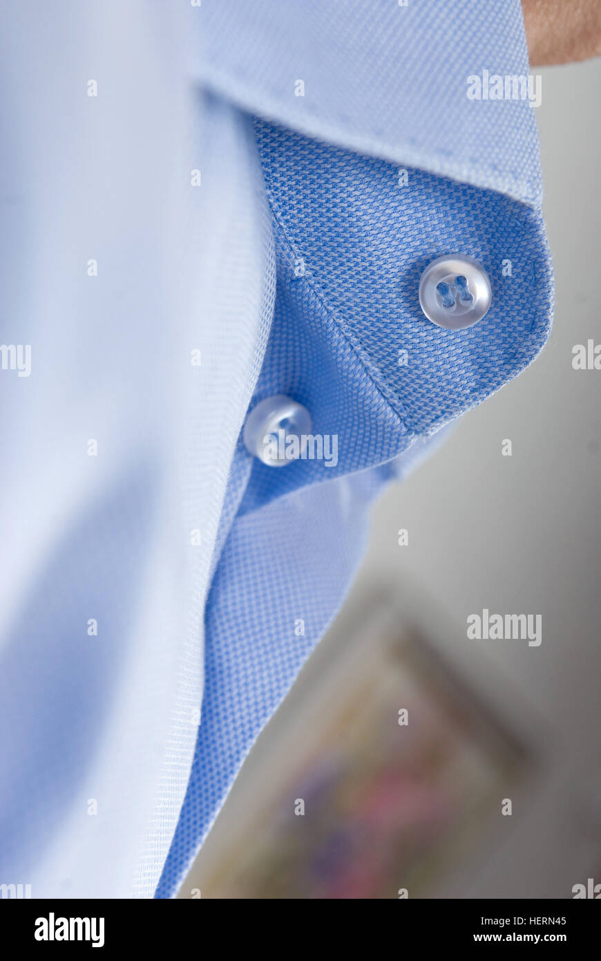 The buttons on men's shirts closeup Stock Photo Alamy