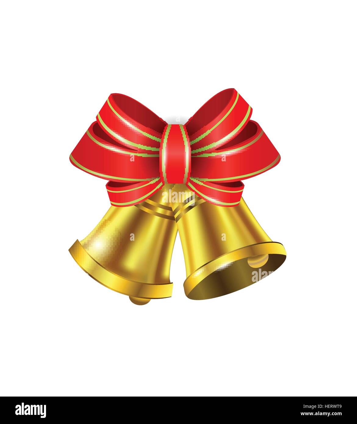 Vector Gold Christmas bells Stock Vector Image & Art - Alamy