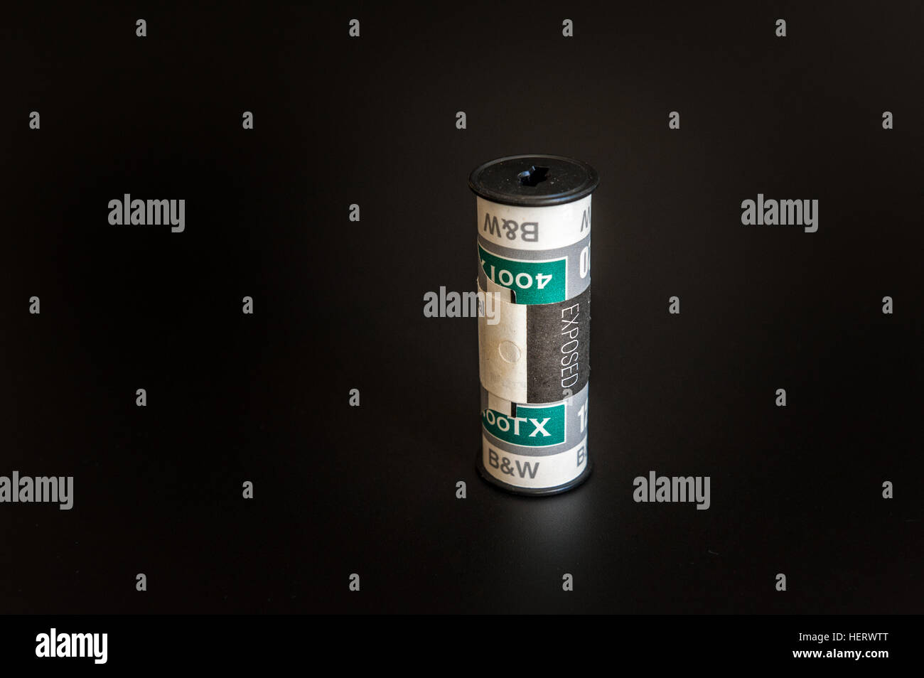 120mm film roll - exposed Stock Photo