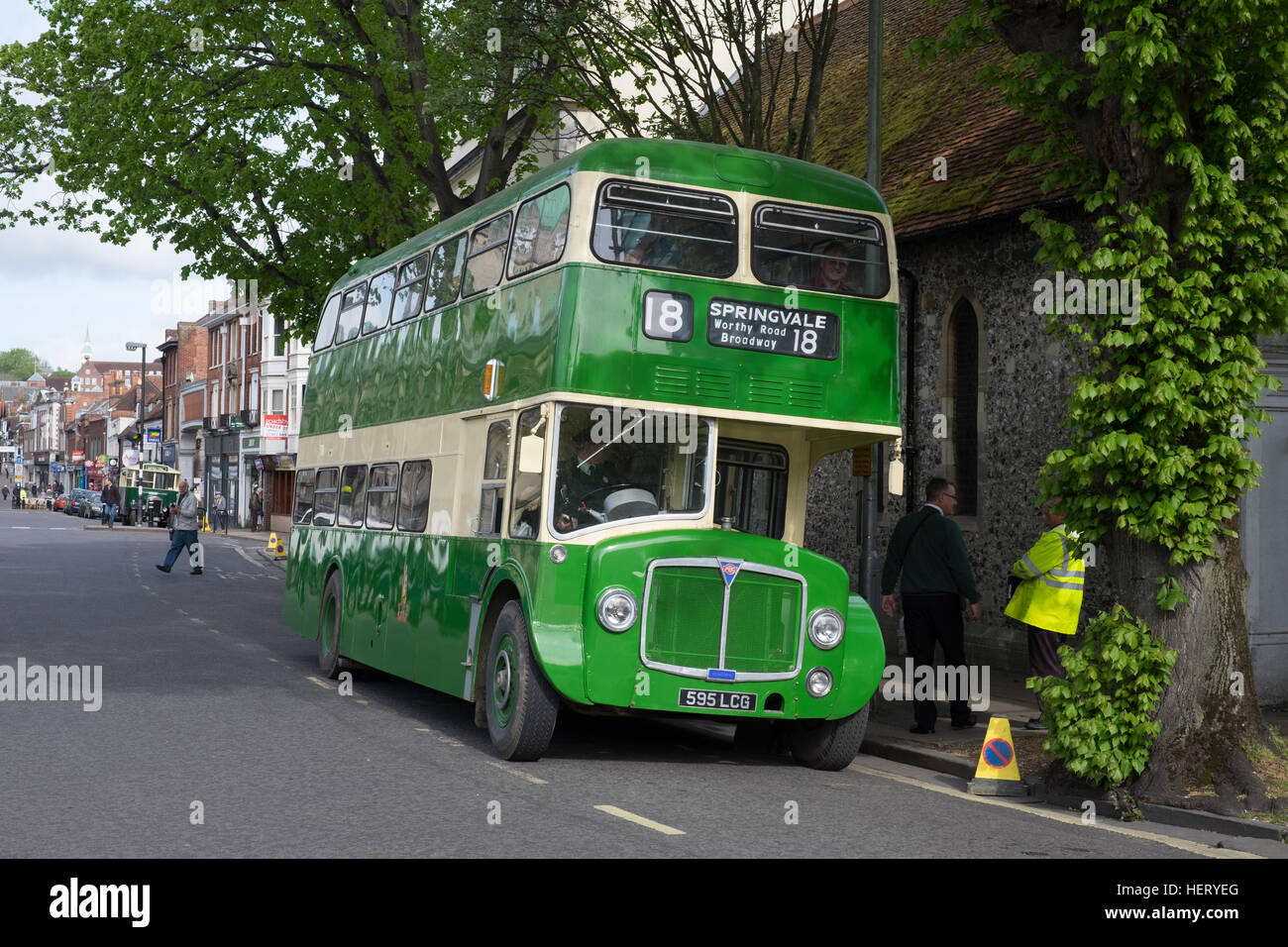 Aldershot & District bus logo with blossom Stock Photo - Alamy