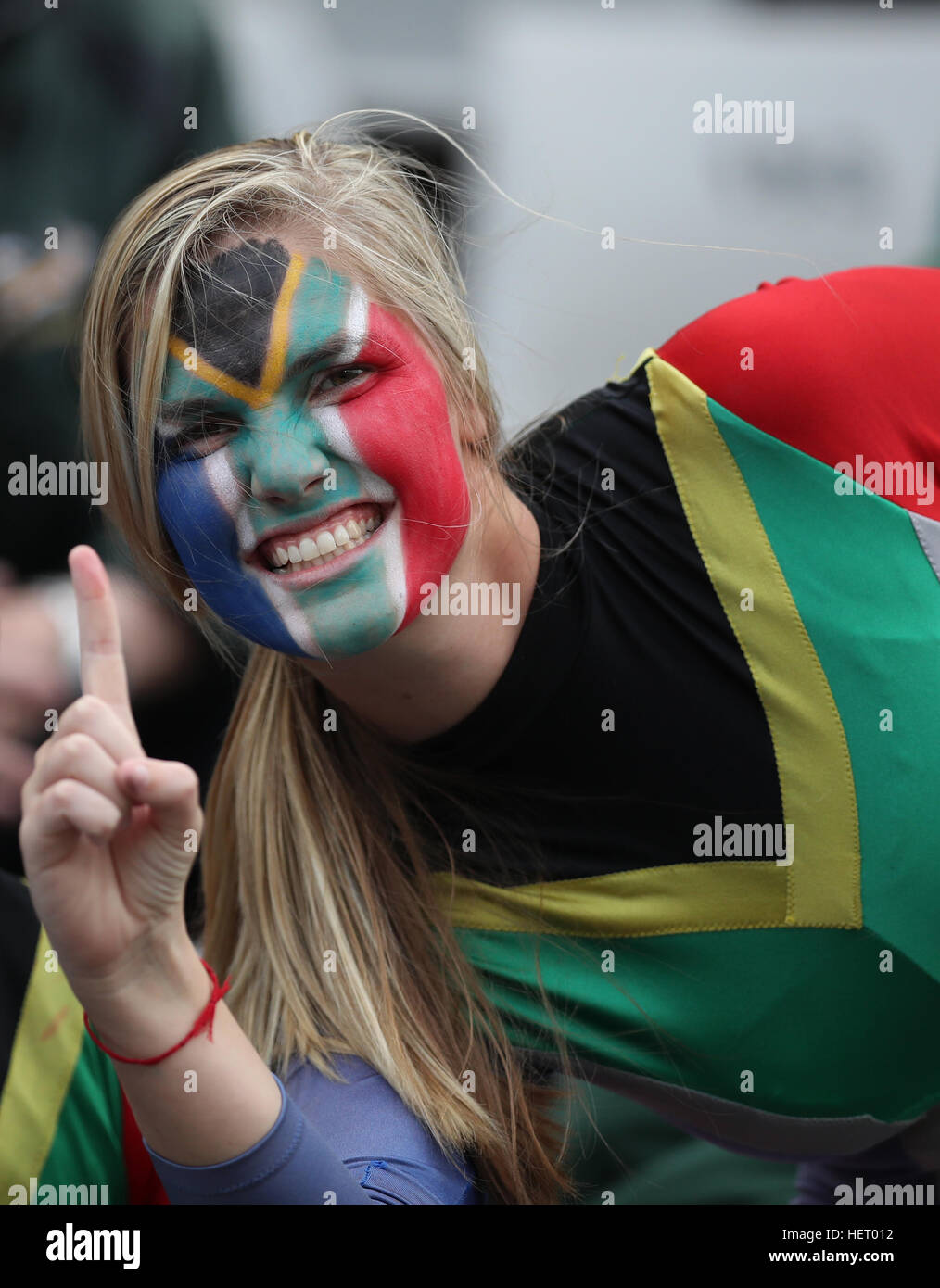 DURBAN, SOUTH AFRICA OCTOBER 08 South African fan during the The