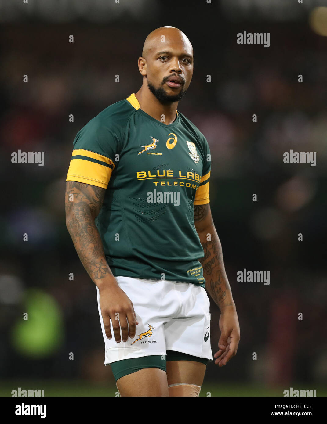 DURBAN, SOUTH AFRICA OCTOBER 08 Lionel Mapoe of South Africa during