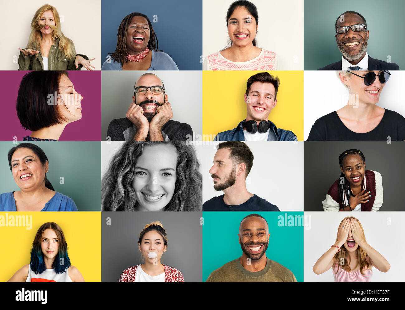 Diverse People Smiling Happiness Cheerful Concept Stock Photo - Alamy