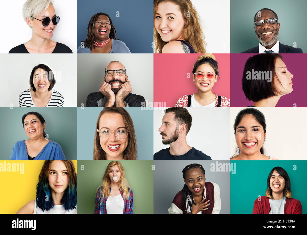 Diverse People Smiling Happiness Cheerful Concept Stock Photo - Alamy
