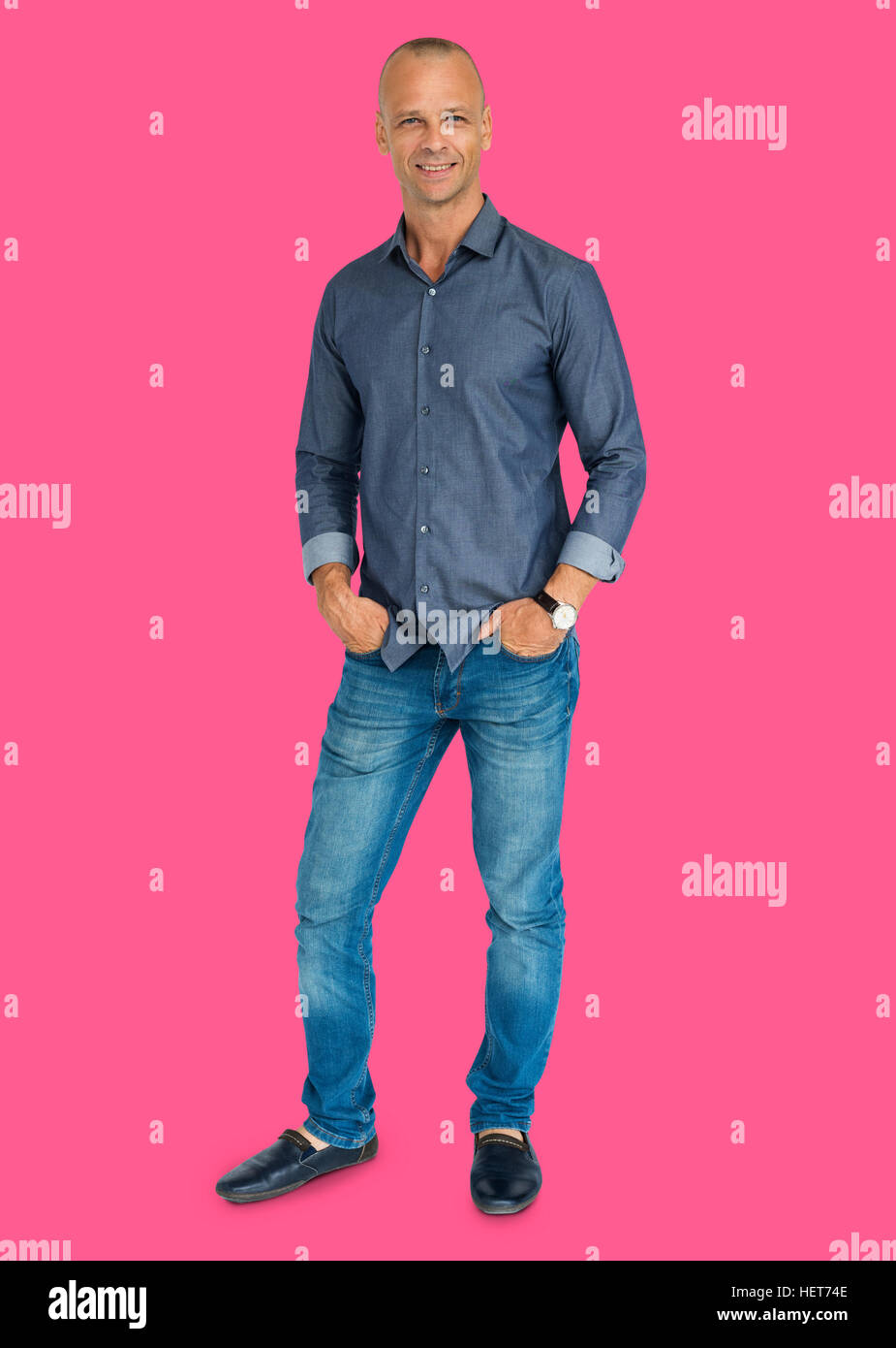 People Man Full Body Studio Shoot Concept Stock Photo - Alamy