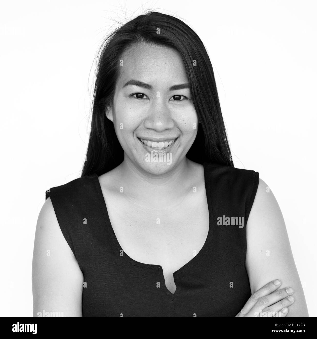 Asian Ethnicity Woman Studio Concept Stock Photo