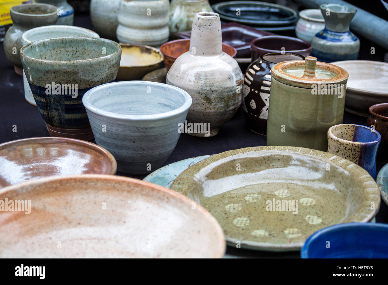 Pottery, Pots, dishes, clay Stock Photo Alamy