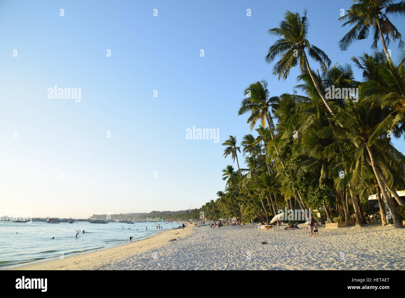 White beach, Boracay island, Philippines Stock Photo