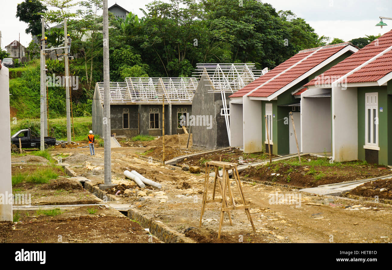 intermediate real estate project photo taken in Bogor Indonesia Stock