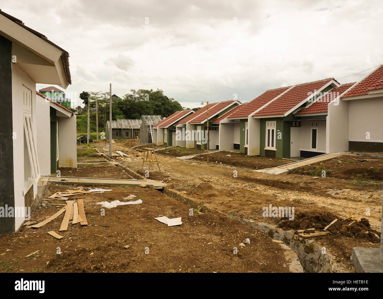 intermediate real estate project photo taken in Bogor Indonesia Stock