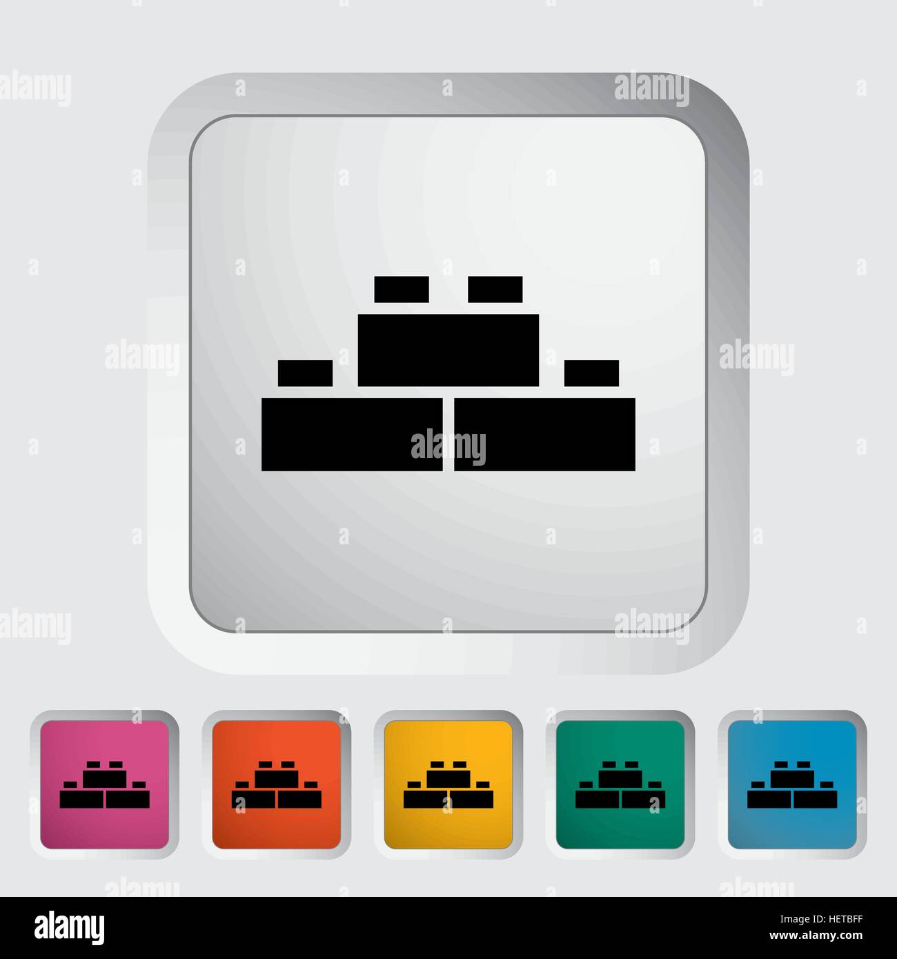 Building block icon. Flat vector related icon for web and mobile ...