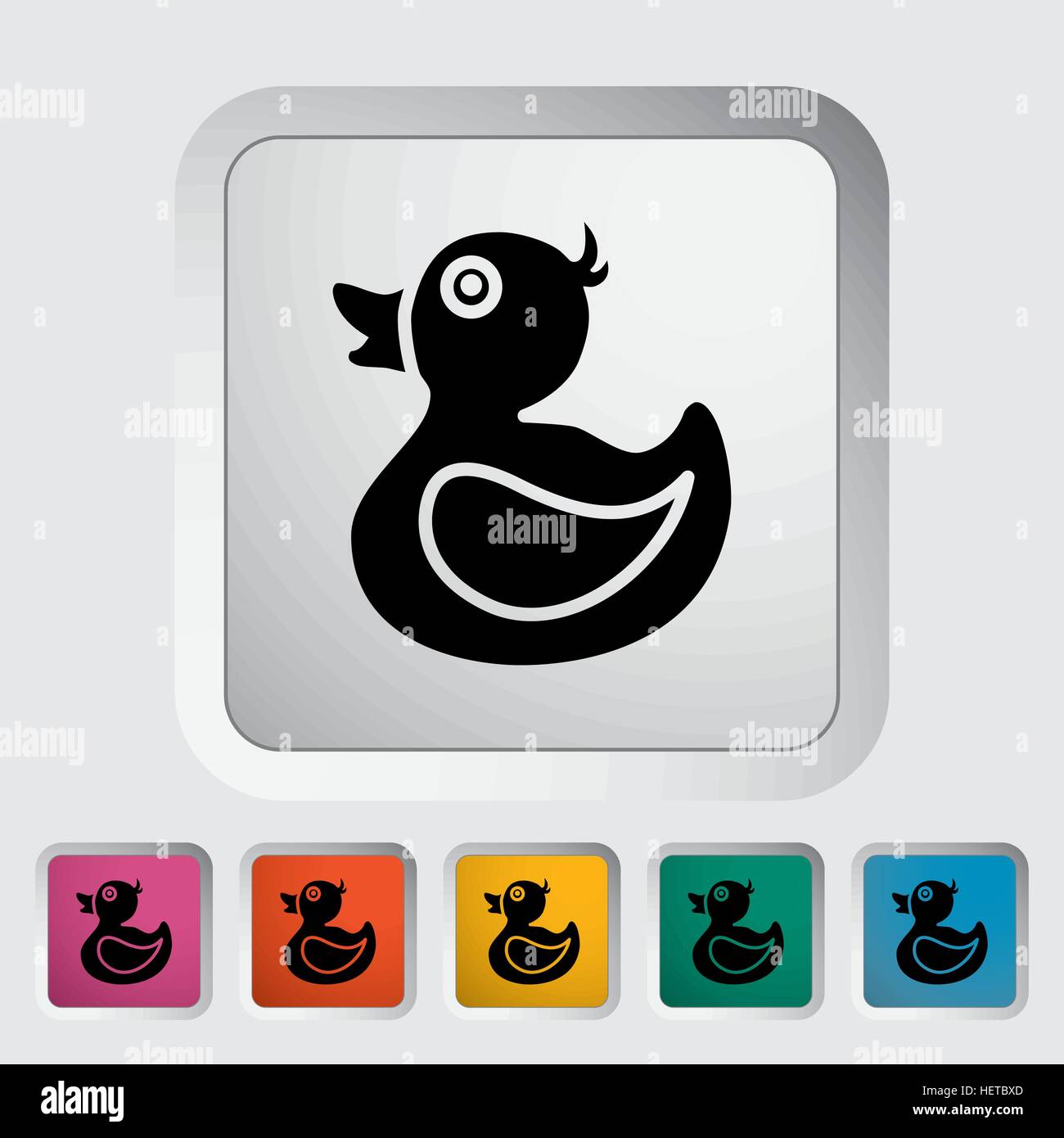 Duck icon. Flat vector related icon for web and mobile applications. It ...