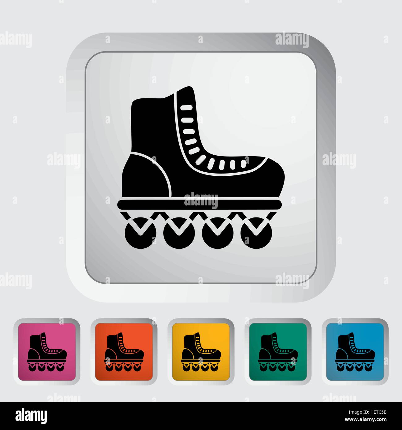 Roller skate icon. Flat vector related icon for web and mobile ...