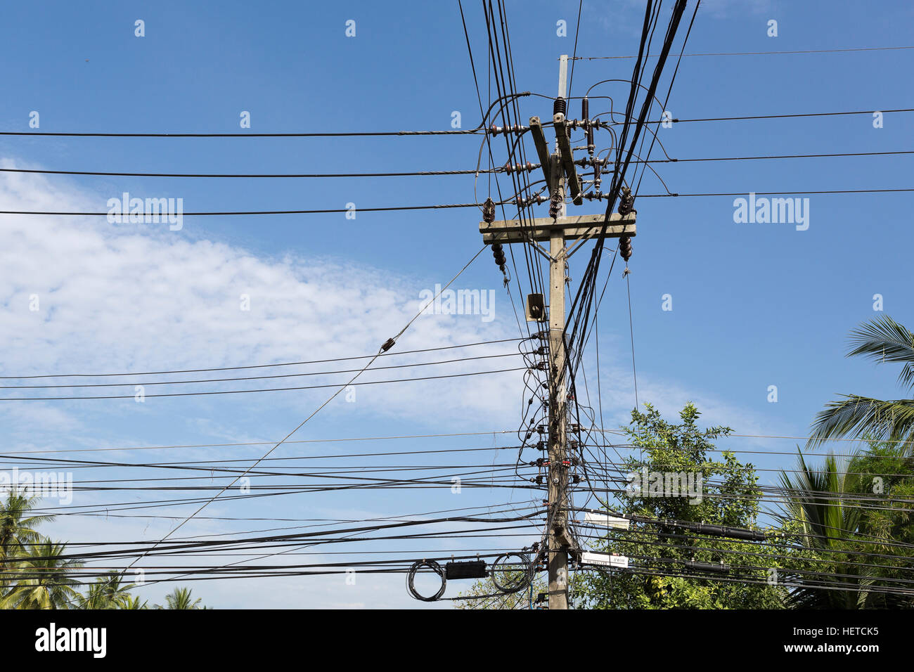 Power lines bangkok thailand hires stock photography and images Alamy