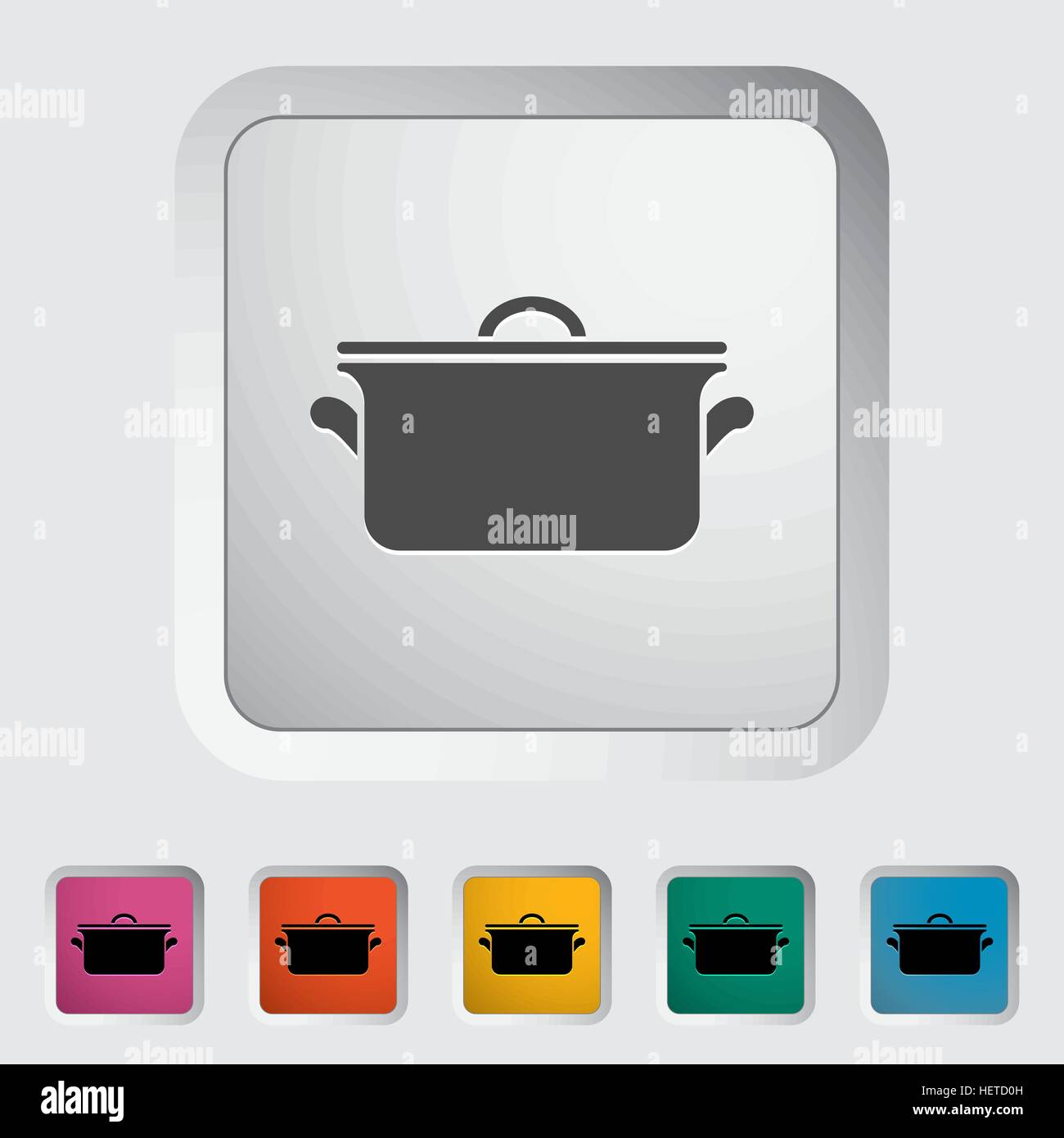 Pan. Single flat icon on the button. Vector illustration Stock Vector ...