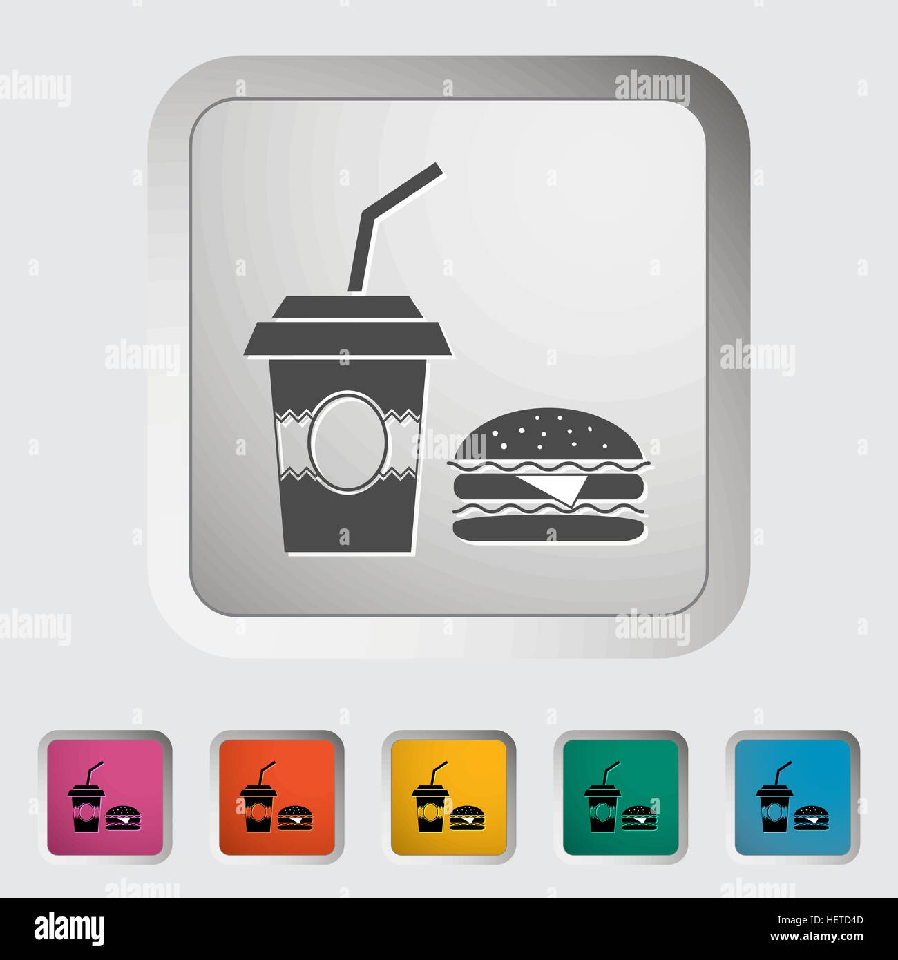 Fast food. Single icon. Vector illustration Stock Vector Image & Art ...