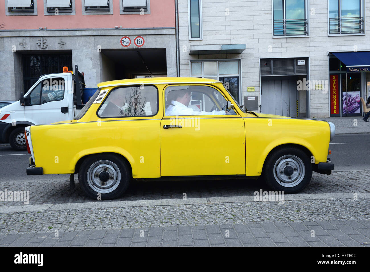 Germany, Berlin: Trabant 601 (car) in a street of the city Stock Photo