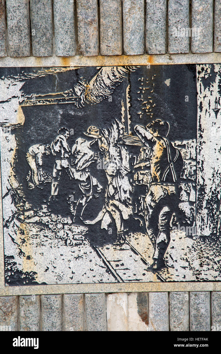 Granite Mountain Speculator Mine Memorial, Butte, Montana Stock Photo