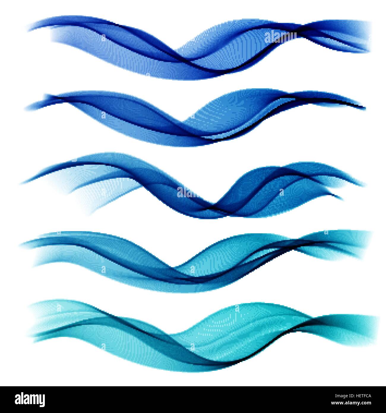 Set Abstract Color Wave Vector Smoke Lines Set Abstract Color Stock Vector Image Art Alamy
