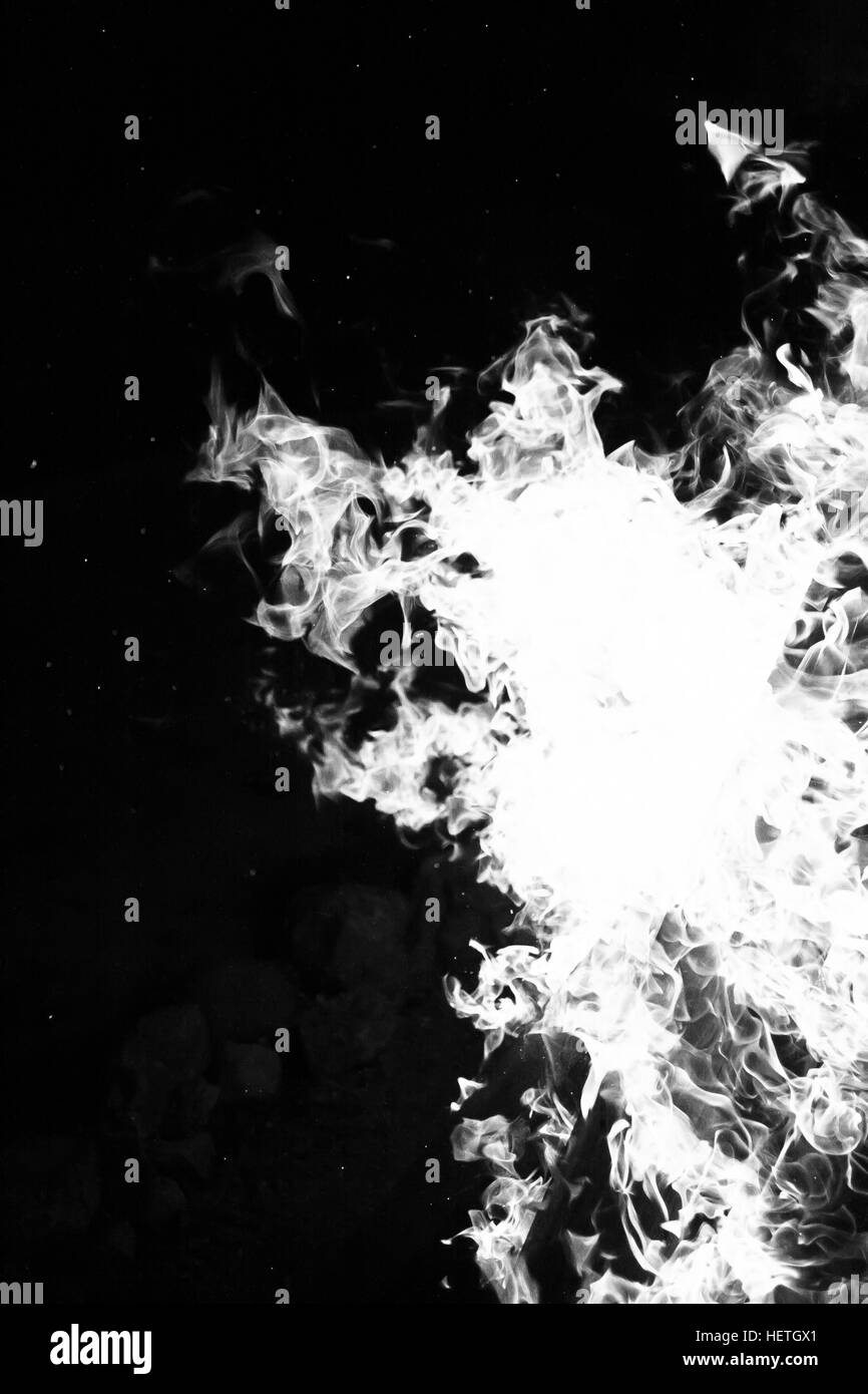 Fire black background Black and White Stock Photos & Images - Alamy