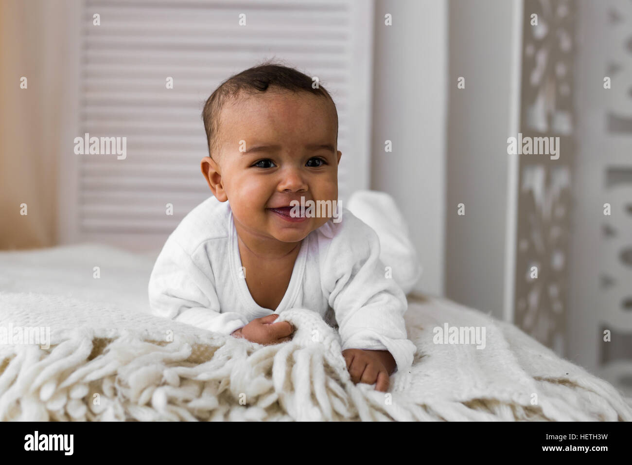 6 month old baby african american hi-res stock photography and images ...