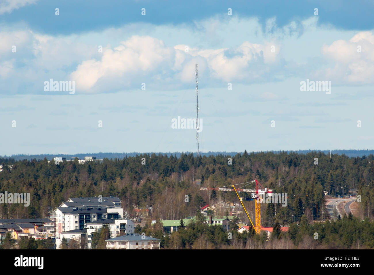 City of Rovaniemi viewed from Ounasvaara observation tower Stock Photo -  Alamy