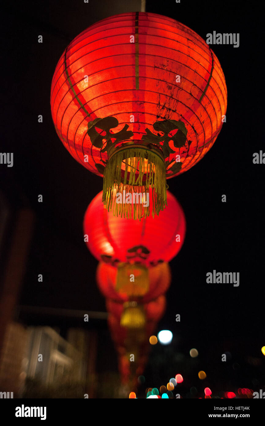 Chinese Lanterns in China Town, Los Angeles Stock Photo Alamy