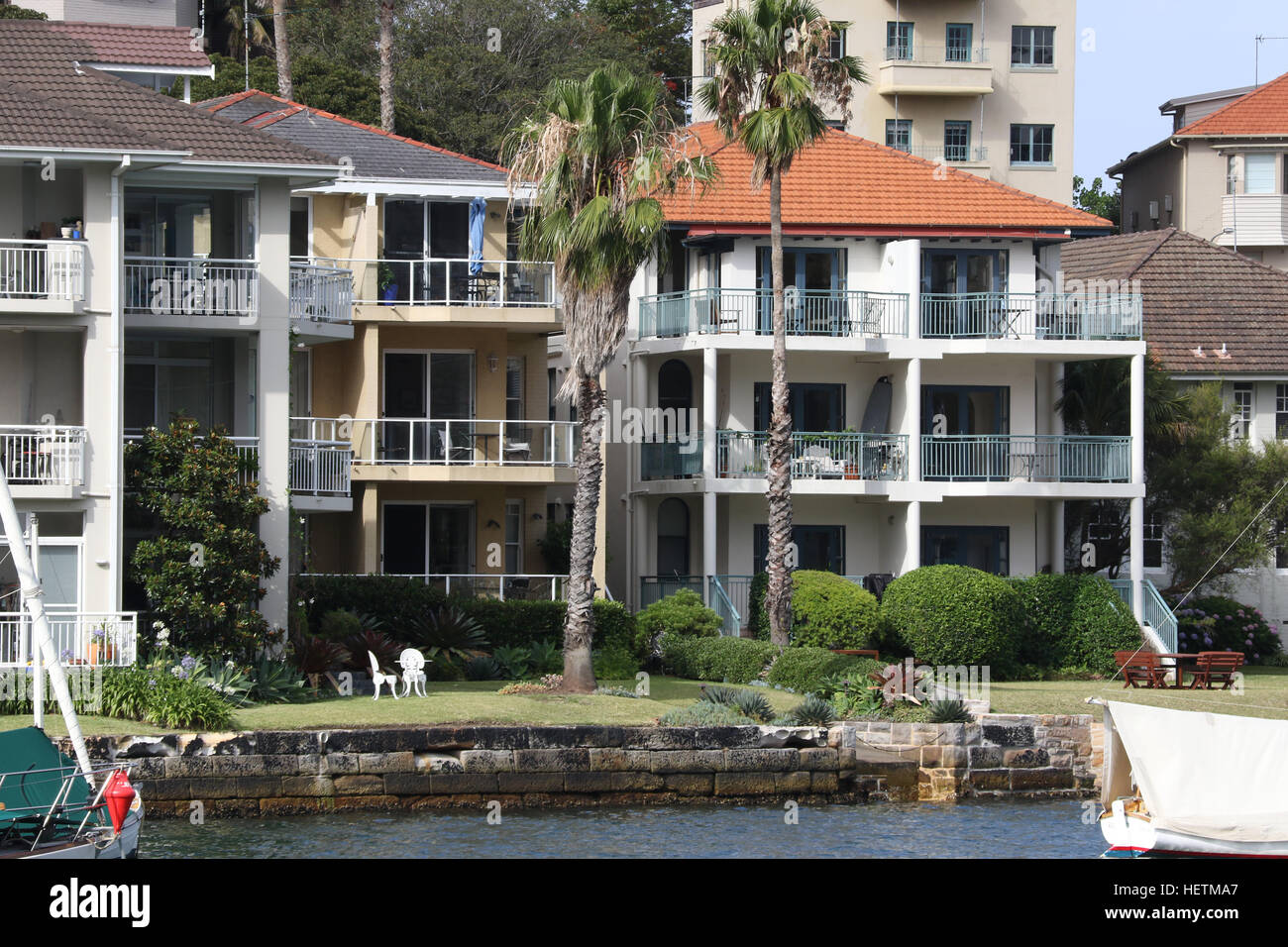 Waterfront homes on Sydney’s Lower North Shore Stock Photo Alamy