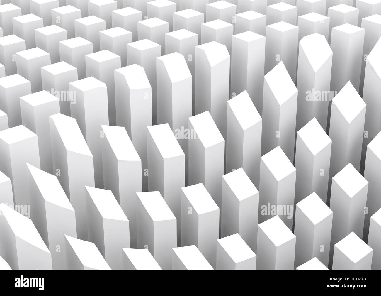 Abstract digital background pattern with white columns surface diagram ...