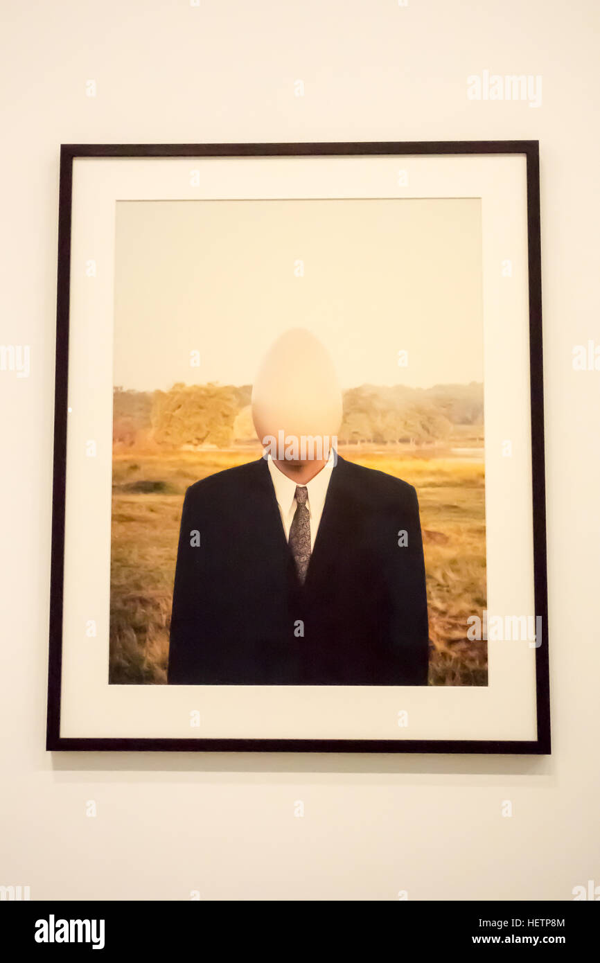 Godot (1996) by Gavin Turk is on display until 19th March 2017 at the Newport Street Gallery in London. Stock Photo