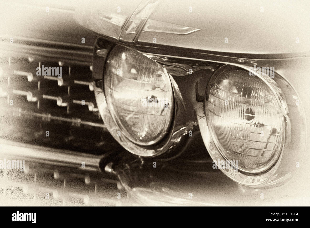 Photo Cadillac Coupe De Ville, Year 1959, 2-door  coupe, radiator grille, Stock Photo