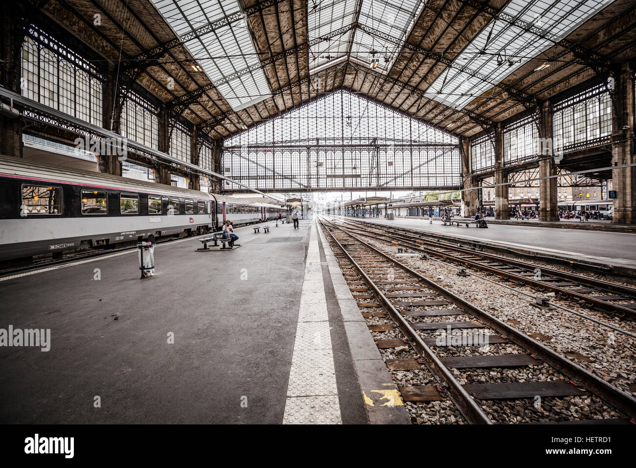 Inside view of Paris Gare d'Austerlitz, France Stock Photo Alamy