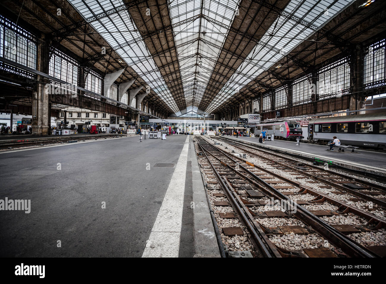 Inside view of Paris Gare d'Austerlitz, France Stock Photo Alamy