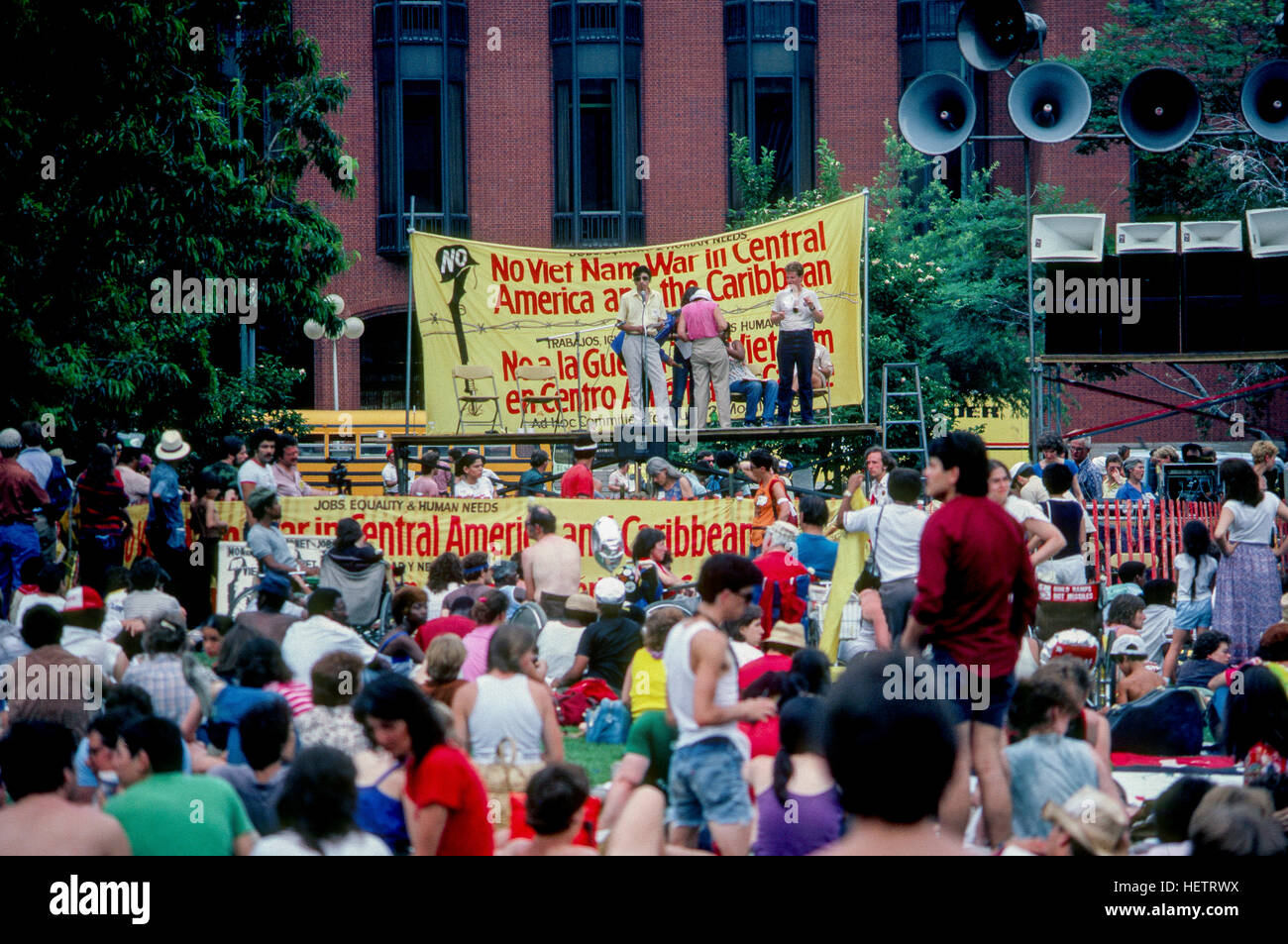 Washington, DC., USA, July 1983 Anti war in Vietnam protest  Credit : Mark Reinstein Stock Photo