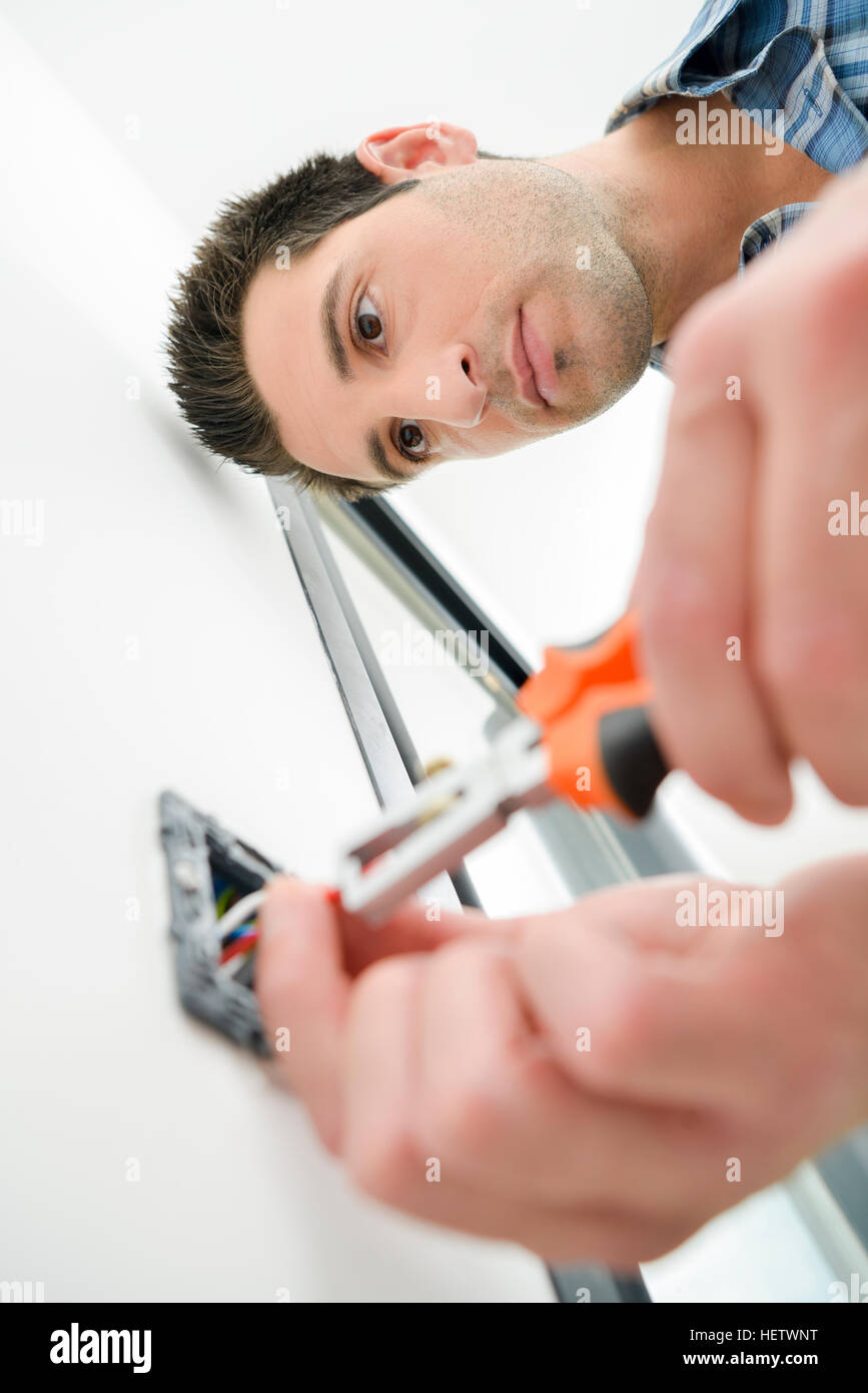 Installing light switch hires stock photography and images Alamy