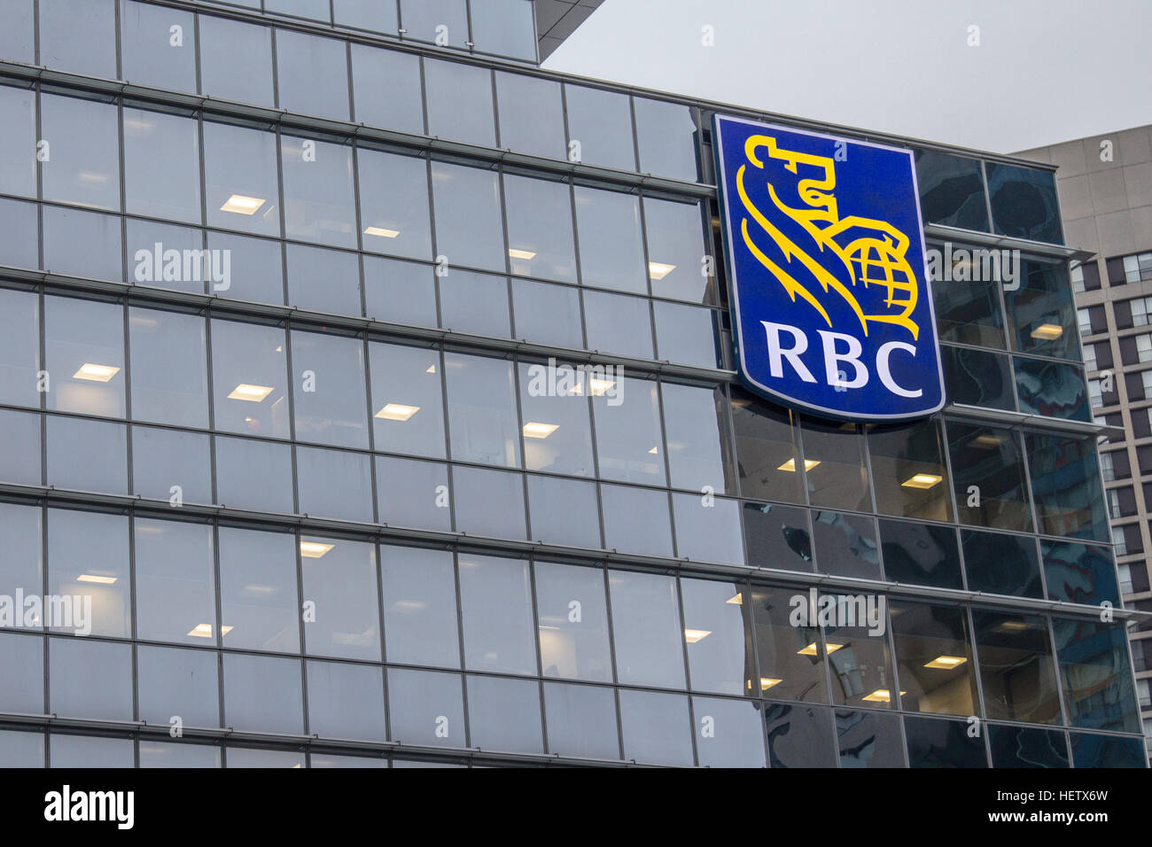 Headquarters of the RBC Bank in Toronto Stock Photo