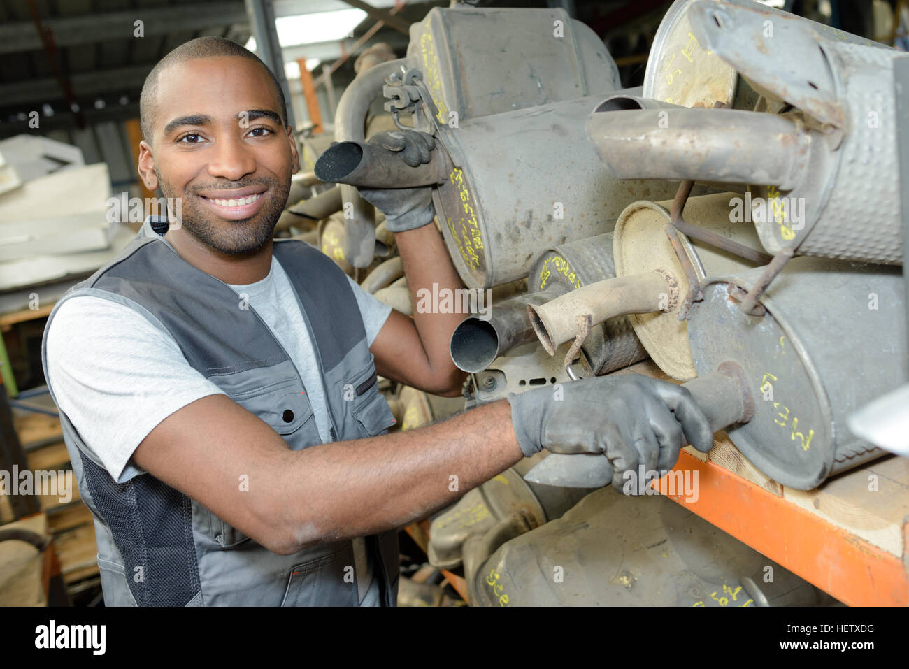 selection of exhaust pipes Stock Photo - Alamy