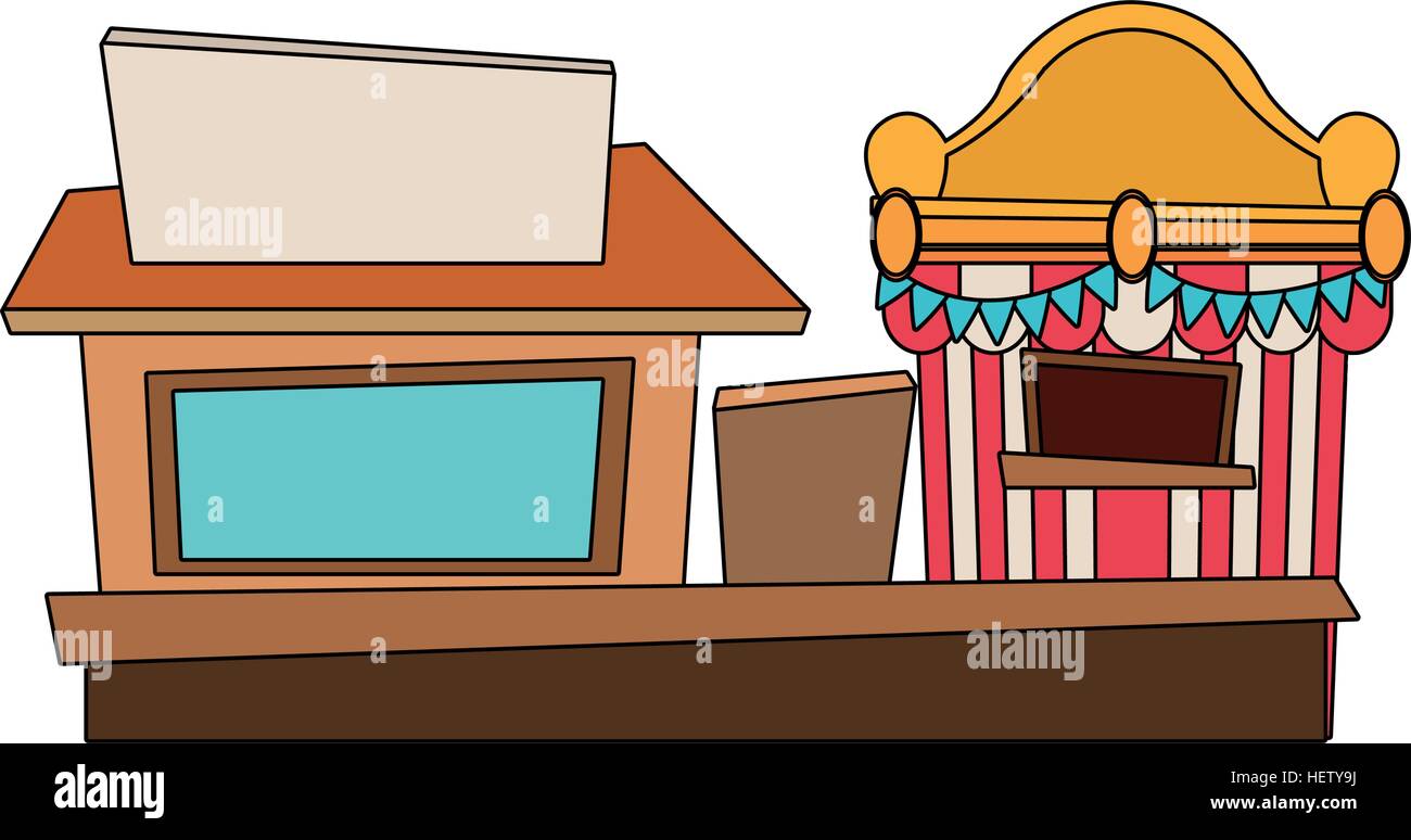 Isolated carnival tent and store design Stock Vector Image & Art - Alamy