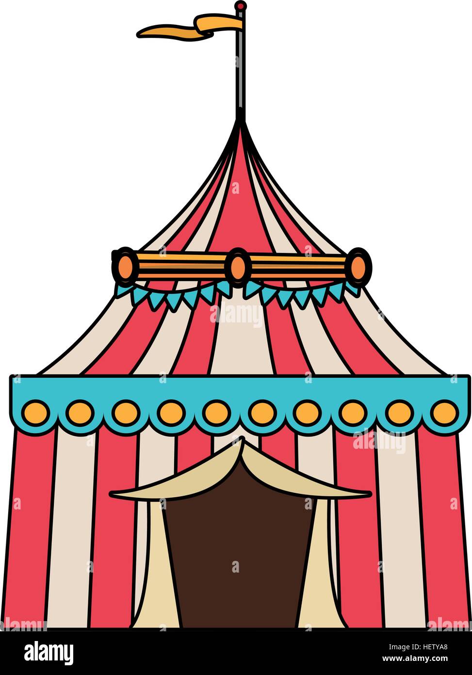 Isolated carnival tent design Stock Vector Image & Art - Alamy