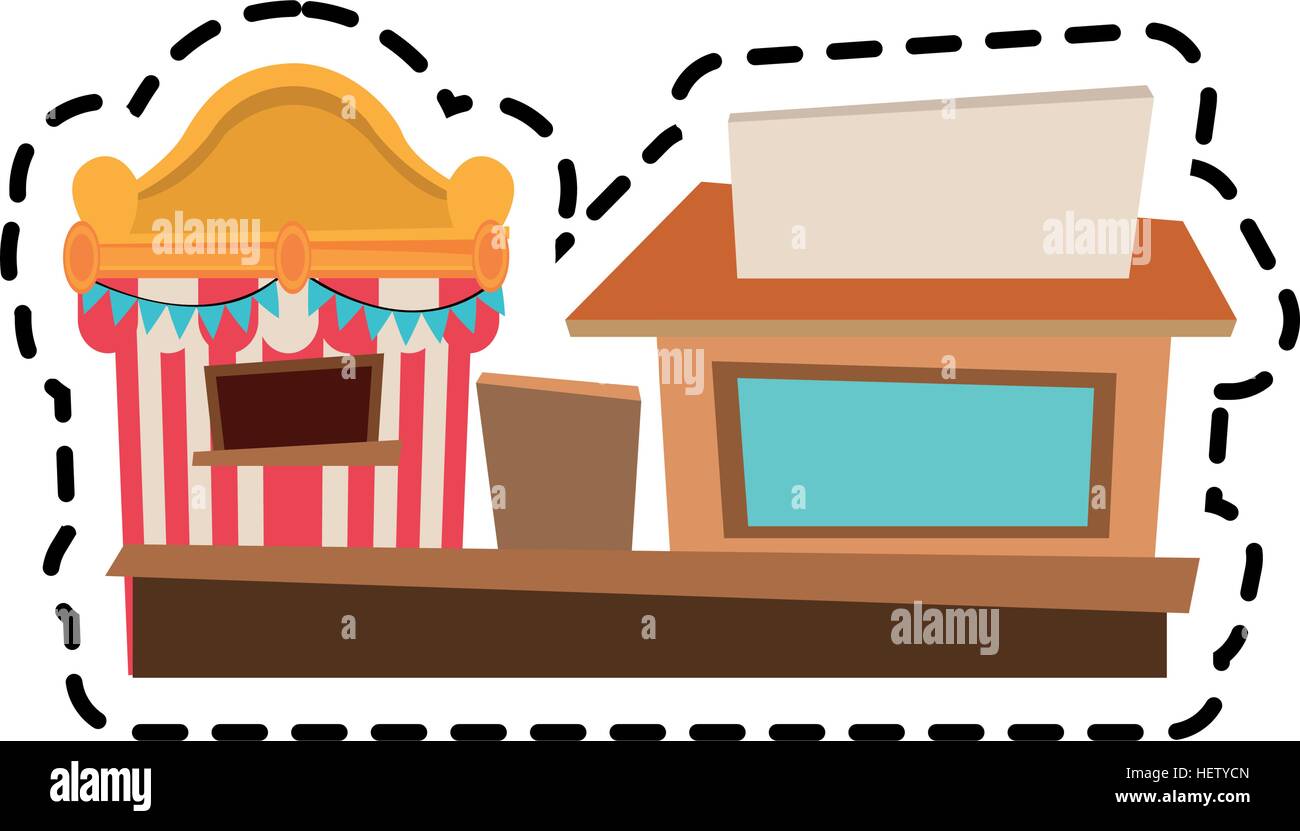 Isolated carnival tent and store design Stock Vector Image & Art - Alamy
